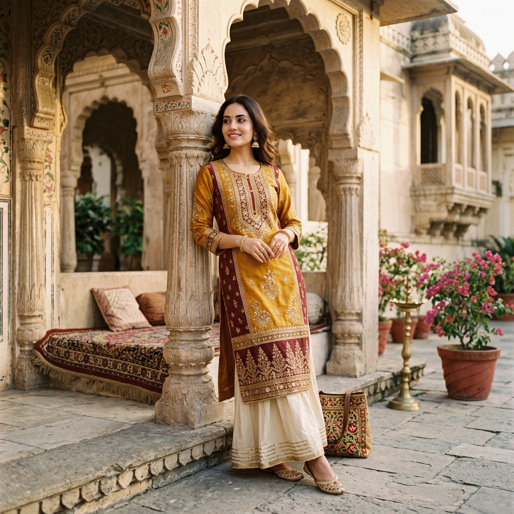 Heritage lifestyle ethnic wear photo